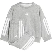 Adidas Survêtement 'Essentials' gris chiné / blanc