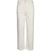 Levi's Jean 'Ribcage Straight Ankle Jeans' blanc denim