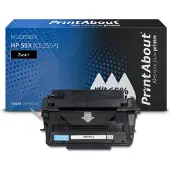 PrintAbout Toner compatible pour HP 55X (CE255X) - Noir - Grande capacité