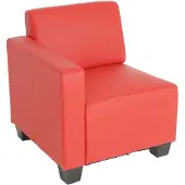 MCW Canapé-élément Lyon, élément latéral gauche, modulaire, simili-cuir