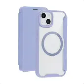 IMoshion Bookcase Transparente avec MagSafe pour Apple iPhone 14 / 13 - Lilas