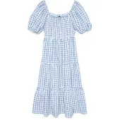 Vero moda Robe 'VMCCARRIE' azur / bleu clair / blanc