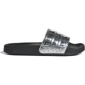 Adidas Mule 'Adilette' noir / argent