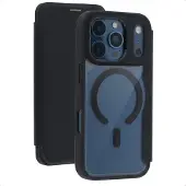 IMoshion Bookcase Transparente avec MagSafe pour Apple iPhone 17 Pro - Noir