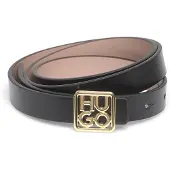 HUGO pour femme. 50558814 Ceinture Petrissa noire (75cm), Casuel, Cuir