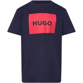HUGO BOSS T-shirt Regular en coton avec logo rouge pour enfant