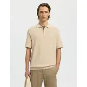 Selected T-Shirt 'SLHCran' beige foncé