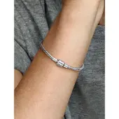 Pandora Bracelet Maille Serpent Fermoir Barillet Pandora Moments