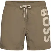BOSS pour homme. 50514502 Maillot de bain pieuvre marron (M), Beachwear, Polyamide