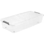 Keeeper 1100200100000 boîte sous lit "leo", 53 litres, transparent