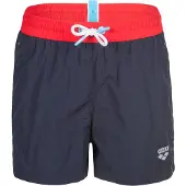 Arena Shorts de bain 'TAPES BEACH SHORT' bleu foncé / rouge