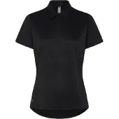 Adidas T-shirt fonctionnel 'Women's Solid Performance Short Sleeve Polo' noir