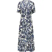 ONLY Robe d’été 'ONLChianti' bleu / bleu marine / moka / blanc
