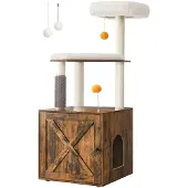 Feandrea Artenat Arbre à chat Edmont, 134 cm, marron