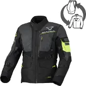 Macna Flexodus Nighteye pour hommes Veste textile Gris/Noir/Jaune XL