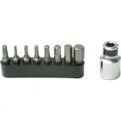 Pedro´s Drehmoment Innensechsant Bit Set incl. Bit-Set (3-15Nm), argent/noir (1 kit)
