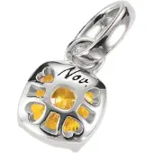 Thomas Sabo Pendentif 'Silber Charm Anhänger Geburtsstein November Connect' jaune