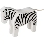 Everearth avatar Zebra noir/blanc 13x11x4 cm