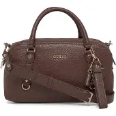 GUESS Marsha Box Satchel Bag Marron