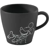 Villeroy Boch Kaffeetasse Manufacture Rock - Mickey Mouse, Tasse, Noir