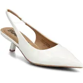 Bianco Escarpins à bride arrière 'Kristin' blanc