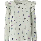 Name it T-Shirt bleu cyan / gris clair / aubergine / prune
