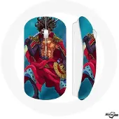 MANIACASE Souris Sans Fil - - Luffy Gear Anime - Bleu - Compatible Mac et PC - USB
