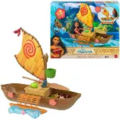 Disney Princess Disney -Coffret La grande pirogue de Vaiana figurines et accessoires