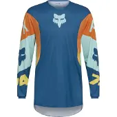 FOX 360 dents Maillot MX Bleu M unisex