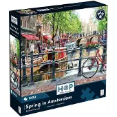 The House of Puzzles , puzzle Amsterdam, 1000 pièces, motif printanier coloré
