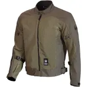 Merlin Veste textile pour moto Prospect Air Mesh, couleur olive, taille 4XL