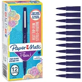Paper Mate Feutre Flair M boîte de 12 Navy (12x)