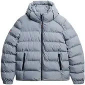 Superdry pour homme. M5011905A Veste de sport à capuche grise (3XL), Casuel, Polyester