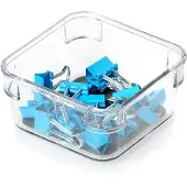 Orion Boîte de rangement grise 9x9x4,5 cm