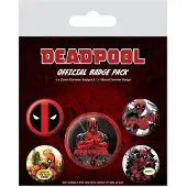Pyramid Noname Deadpool - Pack 5 Badges - Deadpool