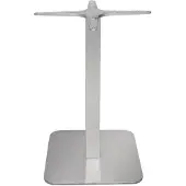 Bolero Pied de table carré en acier inoxydable, hauteur 68 cm