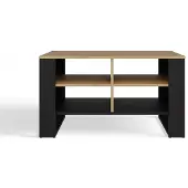 Top E Shop Table basse LAUREN 6 - chêne artisanal / noir