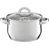 Ambition berry Ensemble de 4 pots en acier inoxydable avec couvercles