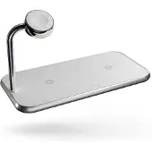 ZENS Dual + Watch Wireless Charger, Blanc