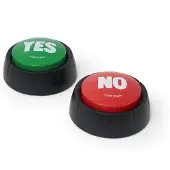 Legami Set de deux boutons sonores Yes & No