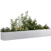 vidaXL Jardinière 40x80x80 cm acier galvanisé