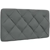 vidaXL Coussin de tête de lit Noir 100 cm Tissu