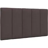 vidaXL Coussin de tête de lit "Hanko" Noir 80 cm Tissu