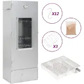 vidaXL Fumoir avec générateur de fumée froide Acier galvanisé
