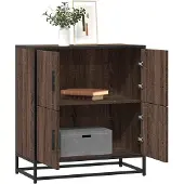 vidaXL Sideboard Noir 68x35x76 cm Bois composite