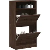 vidaXL Armoire à chaussures blanc 60x34x116 cm bois d'ingénierie