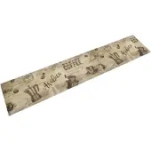 vidaXL Tapis de cuisine lavable imprimé café marron 60x180 cm velours