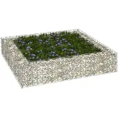 vidaXL Gabion haut-plateau Acier galvanisé 800x100x20 cm