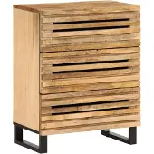 vidaXL Buffet blanc 60x34x75 cm bois massif de manguier
