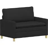 vidaXL Canapé Noir 126 x 81 x 87,5 cm Tissu